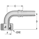 Pressnippel Bogen M30x2,0 90° DN16ILM3020SIG90 Alfagomma