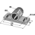 Palier glisseur pour assemblage sur arbre rond 50 mm adaptable - BlackSteel©