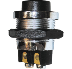 Interrupteur poussoir métal 12 V 25 A - 24 V 12,5 A adaptable