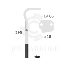 Dent de herse rotative Gauche 2 plaquettes carbure AGRAM 47 adaptable