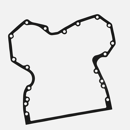 Stirndeckeldichtung - Landmaschine JOHN DEERE R97454 - T20155 Nachbau