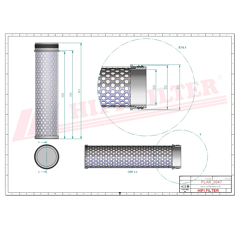 Filtre à air sécurité adaptable HIFI FILTER SA18166