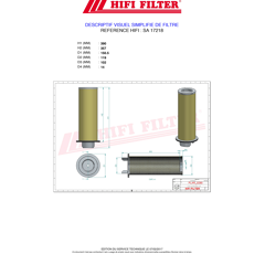 Filtre à air sécurité adaptable HIFI FILTER SA17218