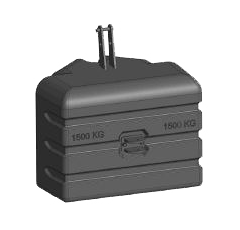 Frontgewicht TW-B 1500 kg, SchwarzKat. 2 Tenwinkel 