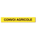 Panneau rectangulaire Convoi agricole 1900 x 250 mm aluminium adaptable