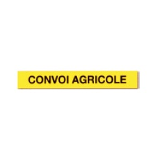 Panneau rectangulaire Convoi agricole 1900 x 250 mm aluminium adaptable