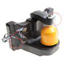 Kugeleinsatz Kugel 80,W= 330 S34 Schwarz  