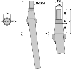 Kreiseleggenzinken - rechts / links RH11A RH  Forigo