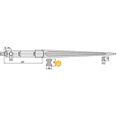 Dent pour chargeur MANITOU 187372 A adaptable - Blacksteel©