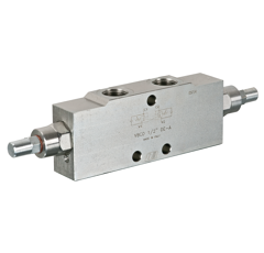 Senkbremsventil, doppelwirkend,Anschlussgewinde 1/2",max. Volumenstrom 60 l/min  VBCD12DEA