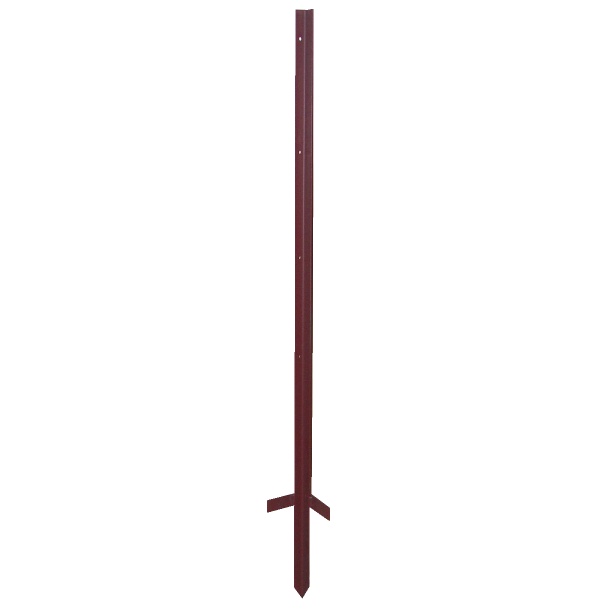 Lot De 5 Piquets De Clôture En Fibre De Verre - 110cm (90cm Hors Sol), Pointe Unique, Noir