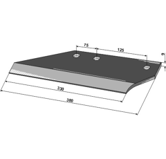 Aileron D pour KVERNELAND KK131124R adaptable - BlackSteel©
