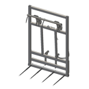 Pic bottes frontal 2000 mmpour type d'attelage JCB ETROIT adaptable