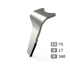 Dent de herse rotative Gauche plaquettes carbure AMAZONE 6808400 adaptable