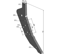 Dent pour décompacteur MASCHIO R17622221 adaptable - Blacksteel©