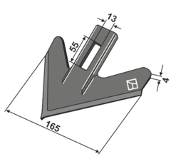 Racloir pour VADERSTAD 307002-1 adaptable - Blacksteel©