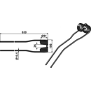 Dent de fenaison pour LELY 4.1069.1177.0 adaptable - BlackSteel©