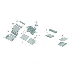 Tôle d'usure arrière pour ensileuse JOHN DEERE Z58148 adaptable
