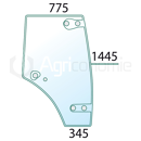 Vitre de porte droite pour tracteur CLAAS 6005029097 adaptable