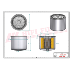 Filtro diesel HIFI FILTER SN25210 Adaptable
