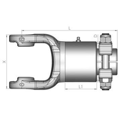Freilaufkupplung BR3T0934MD- 1 3/4" Z6 mit Klemmbrücke Benzi