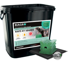 Bloque anti-roedor a base de difetialona - Sello 5kg - BIAGRO®