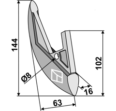Soc pour semoir NORDSTEN 36066A adaptable - BlackSteel©