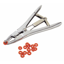 Pince pose anneaux en acier avec gomme haut de gamme