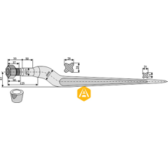 Silozinken für Lader FELLA 121087 Nachbau