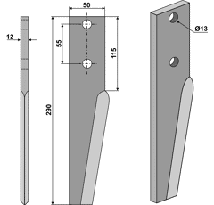 Kreiseleggenzinken - rechts / links RH36 RH  Breviglieri