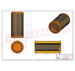 Filtre à air adaptable HIFI FILTER SA17259