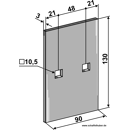Abstreifer für Packerwalze 3492001N Lemken Nachbau