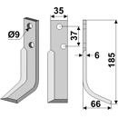 Fräsmesser Rechts 185 x 35 Nibbi Bruno Nachbau