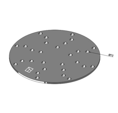 Disque d'accouplement 400 mm pour houe adaptable - BlackSteel©