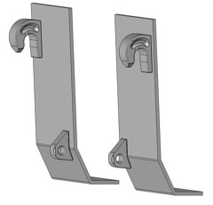 Kit adaptation brute à souder  EURO PLAQUE DROIT ET GAUCHE