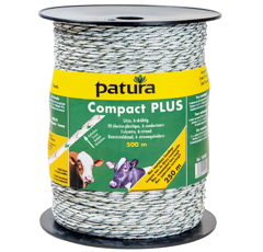Fil électro-plasique tressé COMPACT PLUS (rouleau de 500m) | PATURA