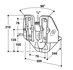 Abreuvoir ovins / caprins - SUEVIA 375 - à soupape Inox ¾"