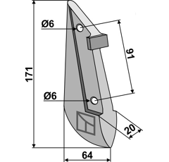 Soc pour semoir AMAZONE 3668300 adaptable - BlackSteel©