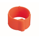 Lot de 100 bagues oranges à clips- CHICK'A