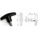 T-Griff mit Ausengewinde 58x14 84188M8A