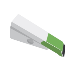 Bec de décompacteur 1 trou avec plaquettes carbure et rechargement KONGSKILDE adaptable