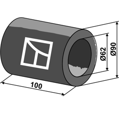Distanzstück - 100mm - 18127 | Dal-Bo - Nachbau