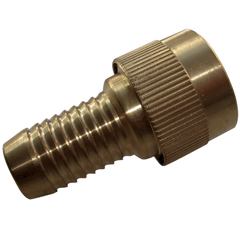 Raccord cannelé 19 laiton grand débit