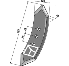 Vorschar für Flügelschar - Dal-Bo - Nachbau