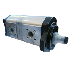 Pompe hydraulique 19 + 11 cm3 pour tracteur CLAAS/RENAULT 0510665417 adaptable