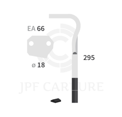 Dent de herse rotative Droite 2 plaquettes carbure AGRAM 47 adaptable