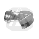 Raccord mâle galva + diffuseur double Ø 150 mm