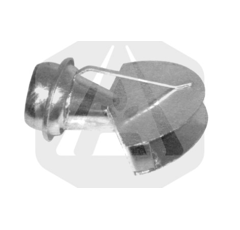 Raccord mâle galva + diffuseur double Ø 150 mm