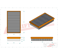 Filtre à air adaptable HIFI FILTER SA6053