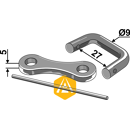 Raccord Ø 9 x 27 mm pour chaîne à épandeur adaptable
